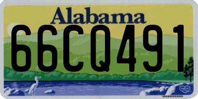 AL license plate 66CQ491