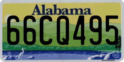AL license plate 66CQ495