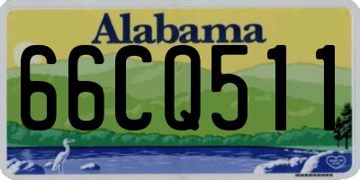 AL license plate 66CQ511