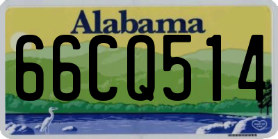 AL license plate 66CQ514