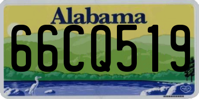 AL license plate 66CQ519