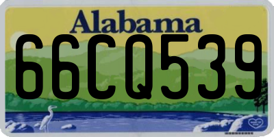 AL license plate 66CQ539