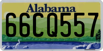 AL license plate 66CQ557