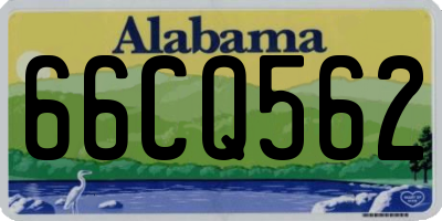 AL license plate 66CQ562