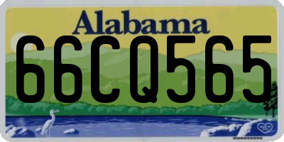 AL license plate 66CQ565