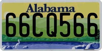 AL license plate 66CQ566