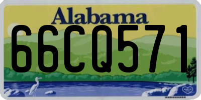 AL license plate 66CQ571