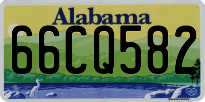 AL license plate 66CQ582