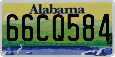 AL license plate 66CQ584