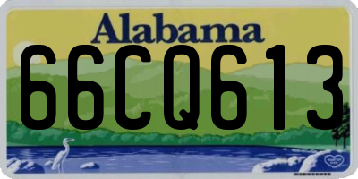AL license plate 66CQ613