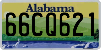 AL license plate 66CQ621
