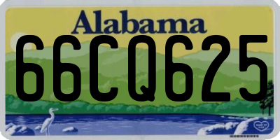 AL license plate 66CQ625
