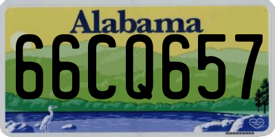 AL license plate 66CQ657