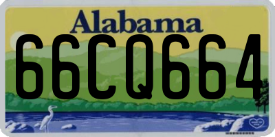 AL license plate 66CQ664