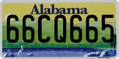 AL license plate 66CQ665