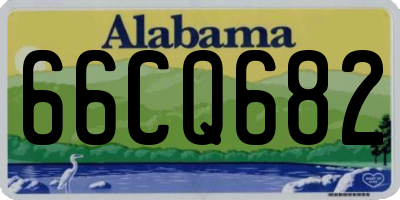 AL license plate 66CQ682