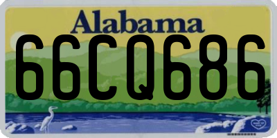 AL license plate 66CQ686