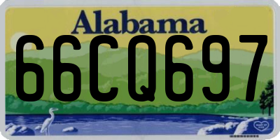 AL license plate 66CQ697