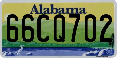 AL license plate 66CQ702