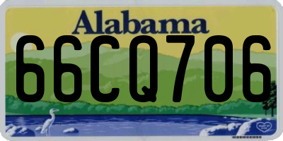 AL license plate 66CQ706