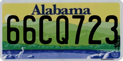 AL license plate 66CQ723
