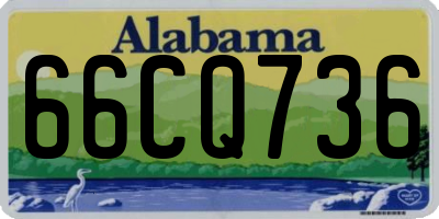 AL license plate 66CQ736