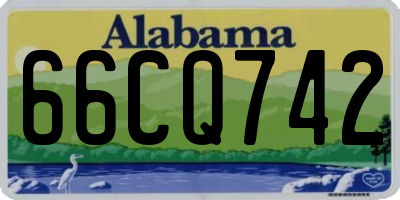 AL license plate 66CQ742