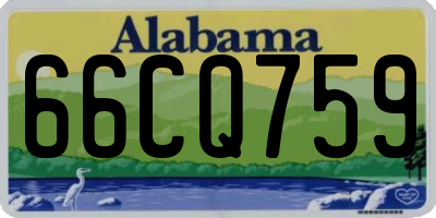 AL license plate 66CQ759