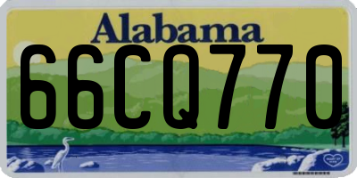 AL license plate 66CQ770