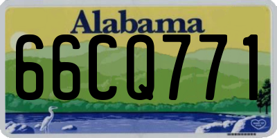 AL license plate 66CQ771