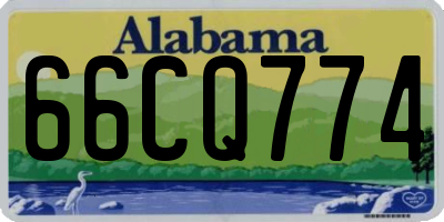 AL license plate 66CQ774