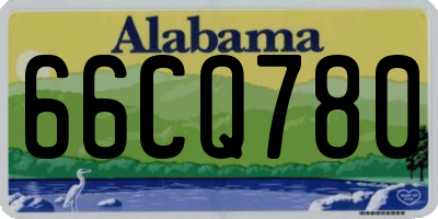 AL license plate 66CQ780
