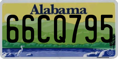 AL license plate 66CQ795