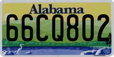 AL license plate 66CQ802