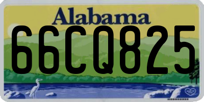 AL license plate 66CQ825