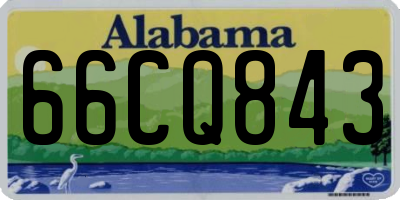 AL license plate 66CQ843