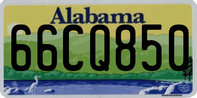 AL license plate 66CQ850