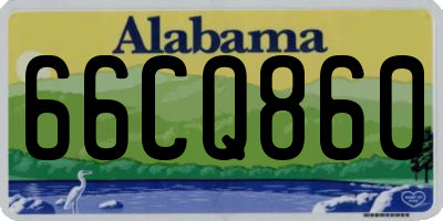 AL license plate 66CQ860