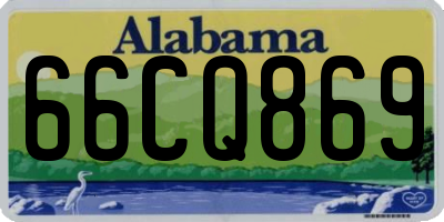 AL license plate 66CQ869