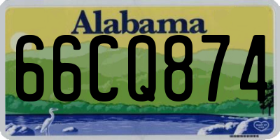 AL license plate 66CQ874