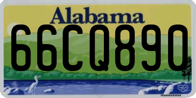 AL license plate 66CQ890