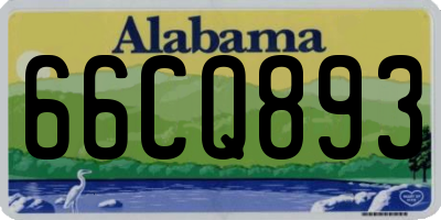 AL license plate 66CQ893