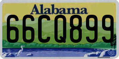 AL license plate 66CQ899