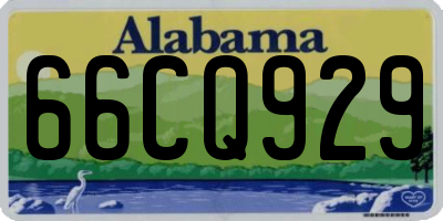 AL license plate 66CQ929
