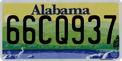 AL license plate 66CQ937