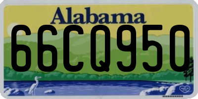 AL license plate 66CQ950