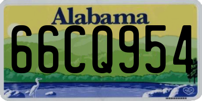 AL license plate 66CQ954