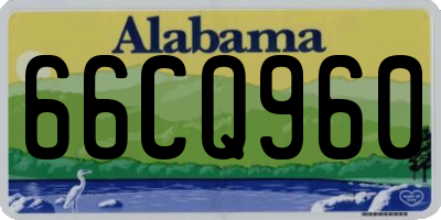 AL license plate 66CQ960