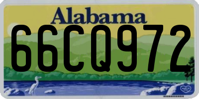 AL license plate 66CQ972