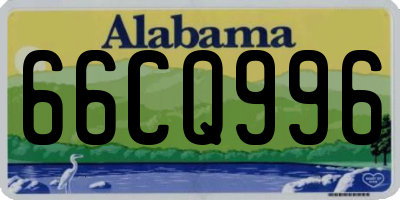 AL license plate 66CQ996